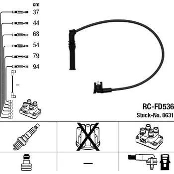 Zapalovací kabel Sada kabelů pro zapalování, 0631