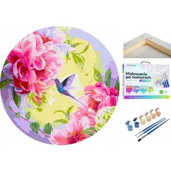 Obraz Malování podle čísel 40x40 na kulatém rámu Twoje Hobby