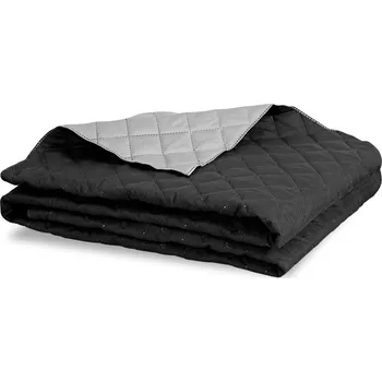 Přehoz na lůžko Přehoz Medicline, oboustranný, prošívaný, šedý/černý, 160x200 cm