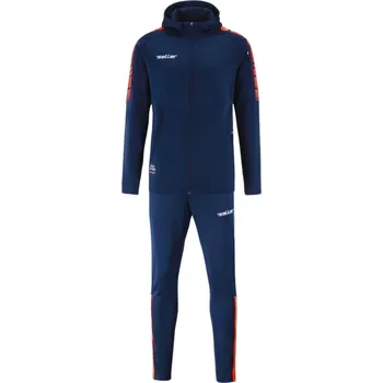 Saller X.72 Reprezentační souprava BARVA: 527 tmavě modrá-neon oranžová-bílá, Velikost: XXS Stylová funkční souprava pro trénink i volný čas