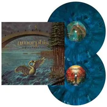 Zahraniční hudba 2LP Amorphis: Borderland CLR | LTD 2025 Coloured »war Band« Blue White Black & Green Marbled War Band Vinyl Limited Edition