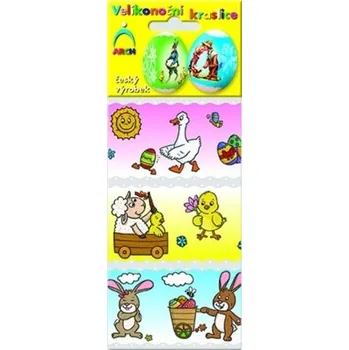 Velikonoční dekorace Košilka - smršťovací dekorace na vejce – husičky 6ks (531)