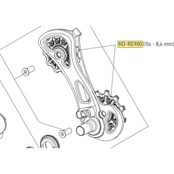 přehazovačka Kladky Campagnolo RE/CH 11s, 8,4 mm, kompozit