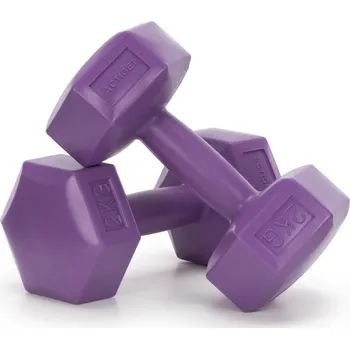 Sada činek 2x2 kg HEX ACTIGET ACT0158 fialová