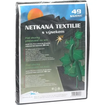 Mulčovací textilie ROSTETO Textilie netkaná s výsekem na okurky 0,8 x 10 m - 45 g