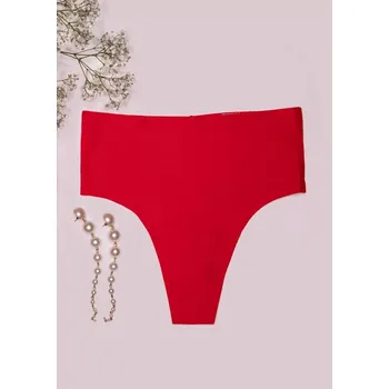 Dámské spodní prádlo Kalhotky Julimex String Maxi XL (42) červená