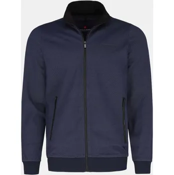 Pánská mikina PÁNSKÁ ROZEPÍNACÍ MIKINA SE STOJÁČKEM TMAVĚ MODRÁ VOLCANO B-MONTERO XL