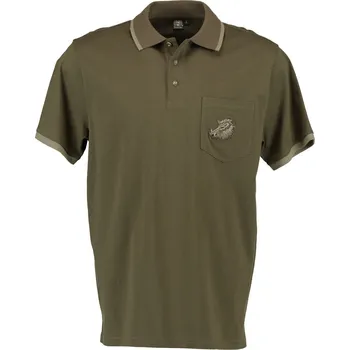 Pánské tričko Trachten polokošile s výšivkou divočáka vel. 2XL