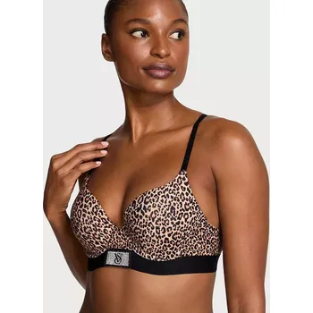 Dámská móda Victoria's Secret dámská push up podprsenka Perfect Shape leopardí 75 B