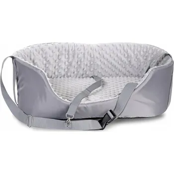 přepravka pro zvíře Minky přepravka do auta pro domácí mazlíčky 50x40cm šedá