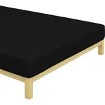 Jersey prostěradlo Černé 120x200 cm