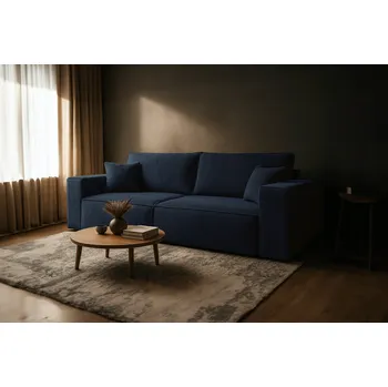 Pohovka Pohovka FIERRO - tmavěmodrá - manšestr - LINCOLN 77