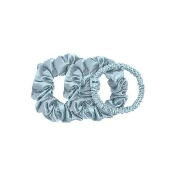 Dore & Rose Scrunchie 1 cm, 2 cm & 3 cm Set Light Blue Sada pro vlasový styling