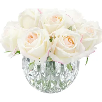 Aroma difuzér Côte Noire Luxury Round Bouquet kytice 13 parfémovaných růží Pink Blush