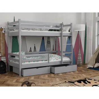 Dětská postel Dětská patrová postel Elegant power Barva dřeva: Šedá, 80x180