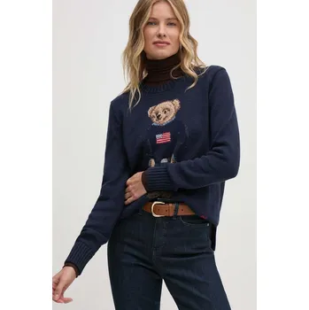 Dámský svetr Ralph Lauren Polo 211927070 námořnická modř