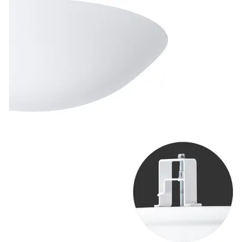 Koupelnové svítidlo OSMONT TITAN V2 stropní/nástěnné plastové polovestavné svítidlo bílá IP44 4000 K 24W LED - OSMONT OS TIT65533