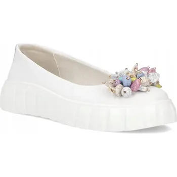 Dámské polobotky Dámské kožené polobotky na platformě Filippo s ozdobnou nazouvací částí, velikost vel.