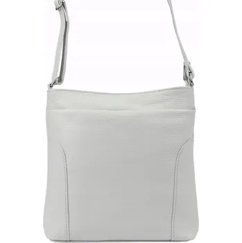 Kabelka Patrizia Piu kabelka přes rameno z pravé kůže šedá