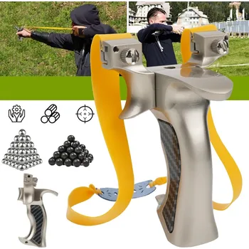 IP kamera Sada praku s 300 hliněnými a 100 ocelovými kuličkami