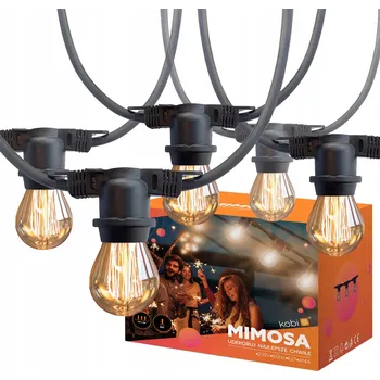 Venkovní osvětlení Girlanda Kobi síťovaná 1000 cm