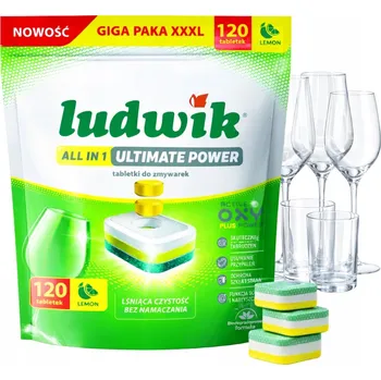 Tableta do myčky Tablety do myčky Ludwik All in 1 Ultimate Power Lemon 120 ks