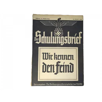 Knihovna Časopis DER SCHULUNGSBRIEF 1939 č.13 - 10. FOLGE (Německý válečný časopis - originál)