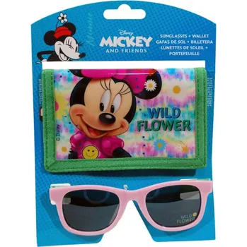 Peněženka Euroswan Dětská souprava Minnie – růžovo-zelená (3+)