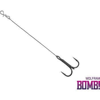 Umělá nástraha Delphin Přívlačový návazec Bomb! Twisto RIGS Wolfram 3ks Varianta: #4/8cm