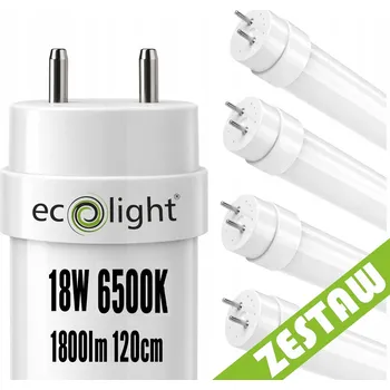 LED trubice 4x LED trubice 120cm 18W 6500K 1800lm T8 G13 - studená bílá