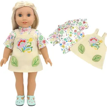 Doplněk pro panenku Baby Born Krásné sady oblečení pro panenky o velikosti 43 cm Varianta: A23 tričko+šaty s květy