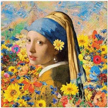 Papírový ubrousek Ubrousky PAW Dekor L (20ks) Vermeers Floral Muse