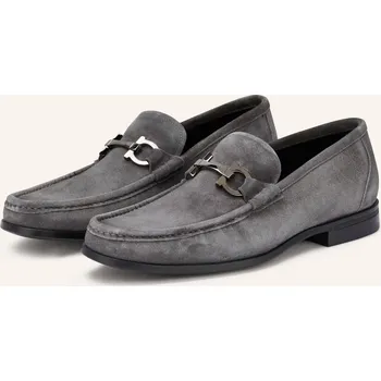 Pánské mokasíny Ferragamo Pánské Pantofle, tmavě šedá, 41