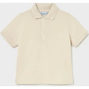 Chlapecké tričko Dětská bavlněná polokošile Mayoral 102.3E.Baby.PPY2 béžová 80X, vel. 86
