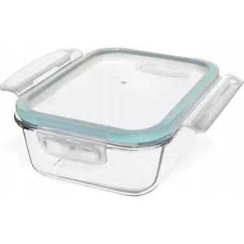 Dóza na potraviny Nádoba na potraviny s víkem a těsněním, žáruvzdorná nádoba 1 l