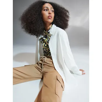 Dámská košile Bílá košile oversize