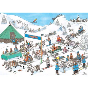 Puzzle Puzzle Jumbo 500 dílků - Závody sobů