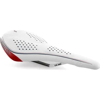 VELO Cyklistické sedlo Miles Rails Cr-Mo Female White VL4142-WHITE-CRMO