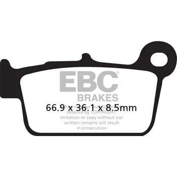 Brzdová destička Brzdové destičky EBC FA367/2TT BETA RR 350 Racing 4T 2011-2015