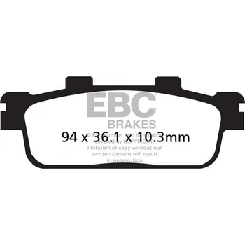 Brzdová destička Brzdové destičky EBC SFA427 PEUGEOT LXR 125 2010-2015