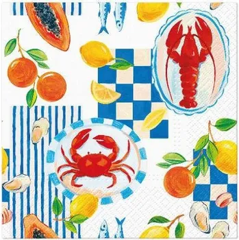 Papírový ubrousek Ubrousky PAW Dekor L (20ks) Navy Bites