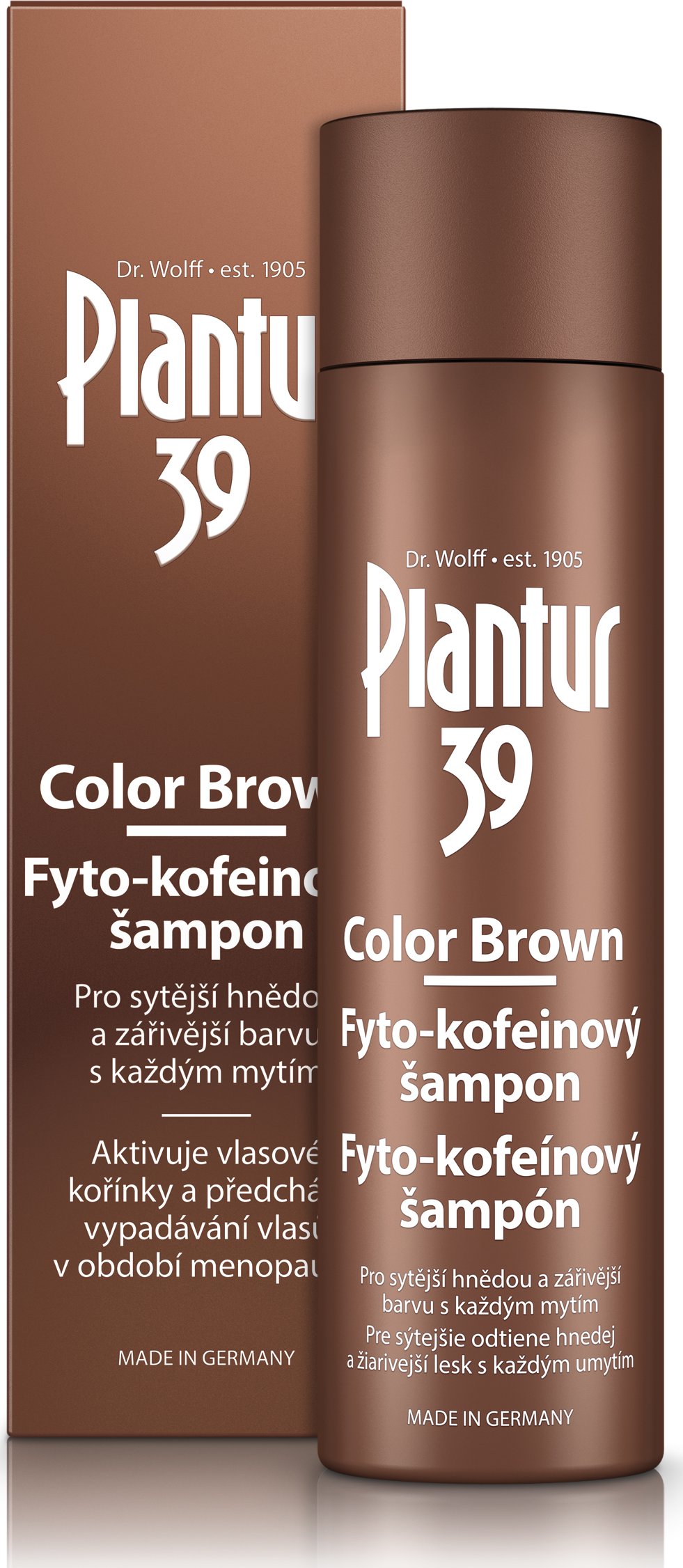 Plantur39 Color Brown Fyto-kofeinový šampon na vlasy 250 ml