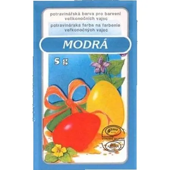 Velikonoční dekorace Velikonoční barvy na vajíčka 701 modrá 5g