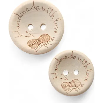 Annie's Knit Knoflík Handmade with love Velikost: 25 mm