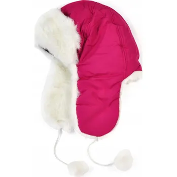 Čepice Zimní čepice Szaleo s klapkami na uši, růžová, univerzální velikost