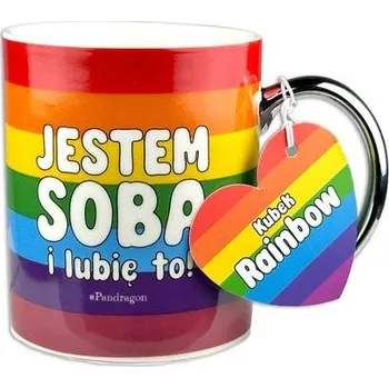 DUHOVÝ HRNEK RAINBOW JSEM SÁM SEBOU A MÁM RÁD DUHOVOU VLAJKU