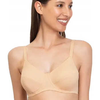 Dámské oblečení Měkká podprsenka s kosticemi, béžová, pohodlná pro velká prsa Sielei 75C