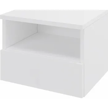 Noční stolek Nástěnný Noční stolek , šuplík a police na zacvaknutí, šířka 40 cm