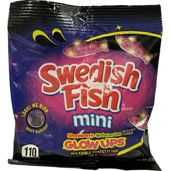 Bonbon Sour Patch Swedish Fish Strawberry Watermelon Glow Ups 87g