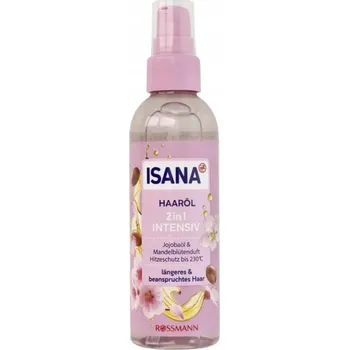 Vlasová regenerace Olej na vlasy Isana Jojoba bez oplachování 100 ml mandlový